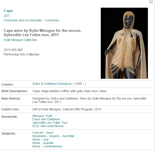 Kylie Minogue - Cape