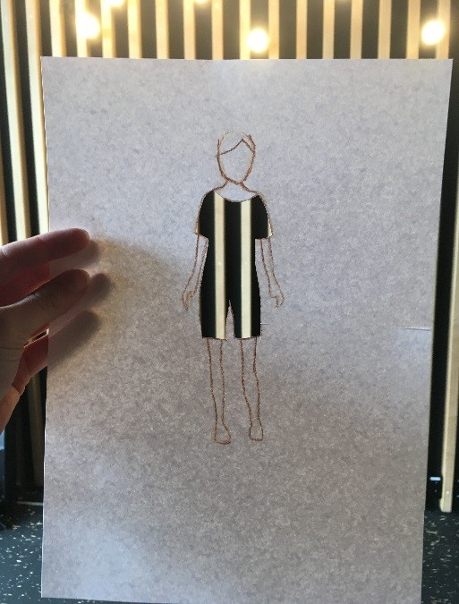 Costume cutout - example 5