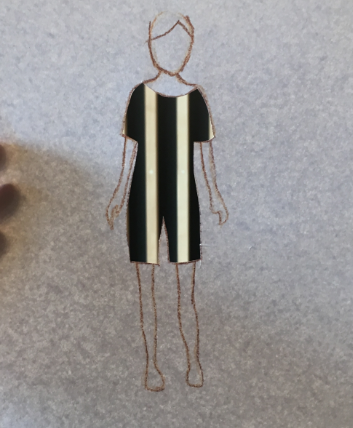 Costume cutout - example 6