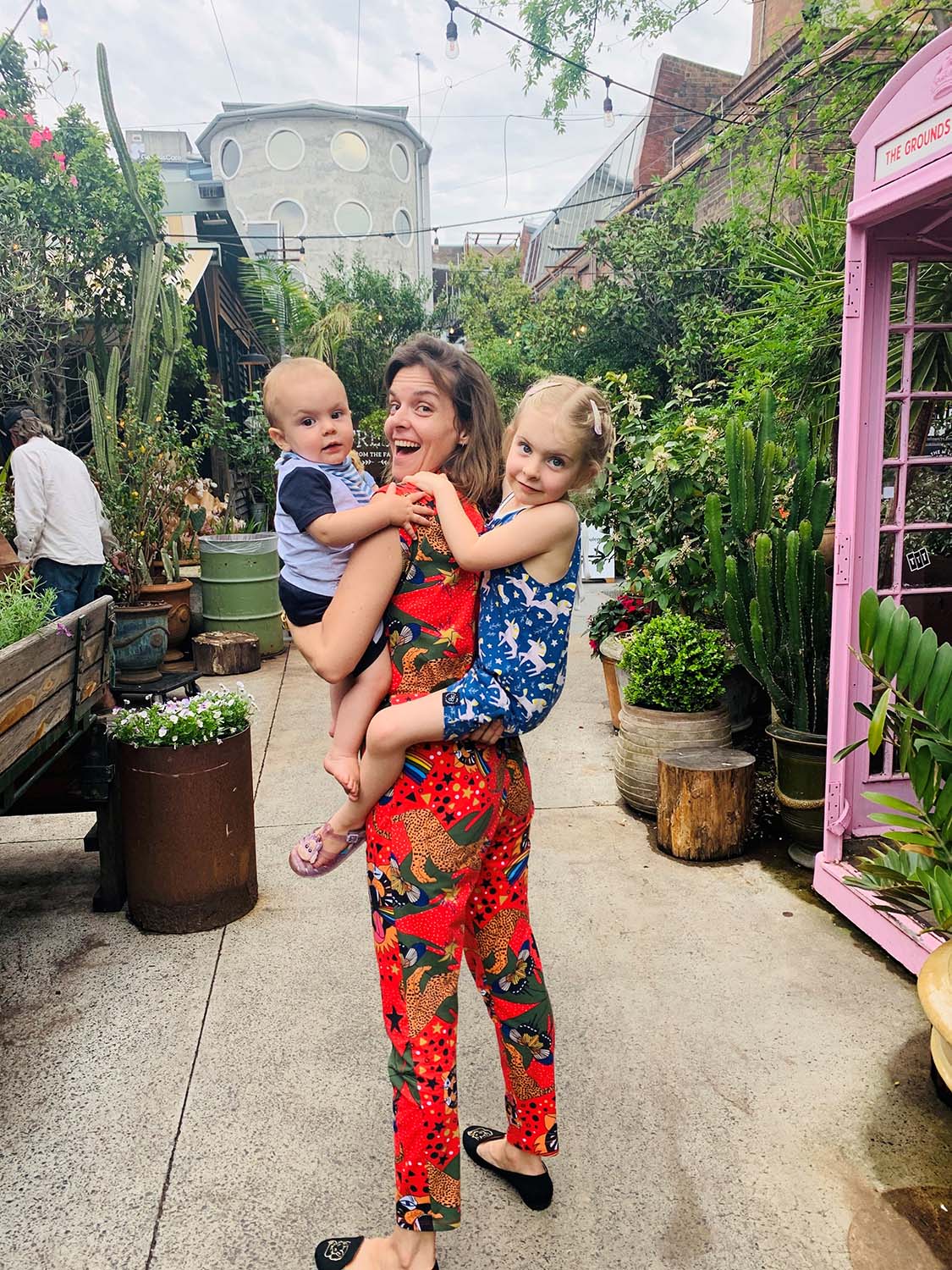 Jess Keeley and her children