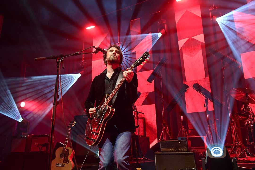 Nic Cester of Jet performs on stage at the Forum, Melbourne (2023). Photo by Martin Philbey.