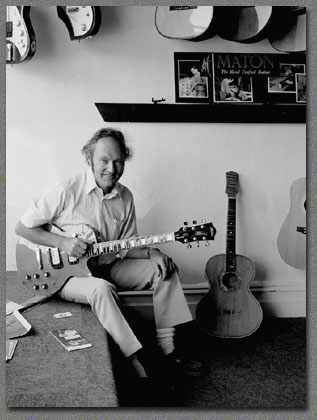 Bill May at the Canterbury factory, 1980s. Courtesy Maton Archive