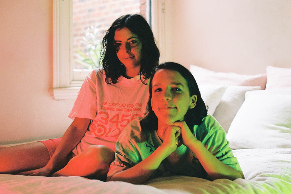 Georgia and Sarah (IN2STELLAR) at home during Melbourne’s Stage 4 lockdown, 2020.  Photo by Georgia Bird.