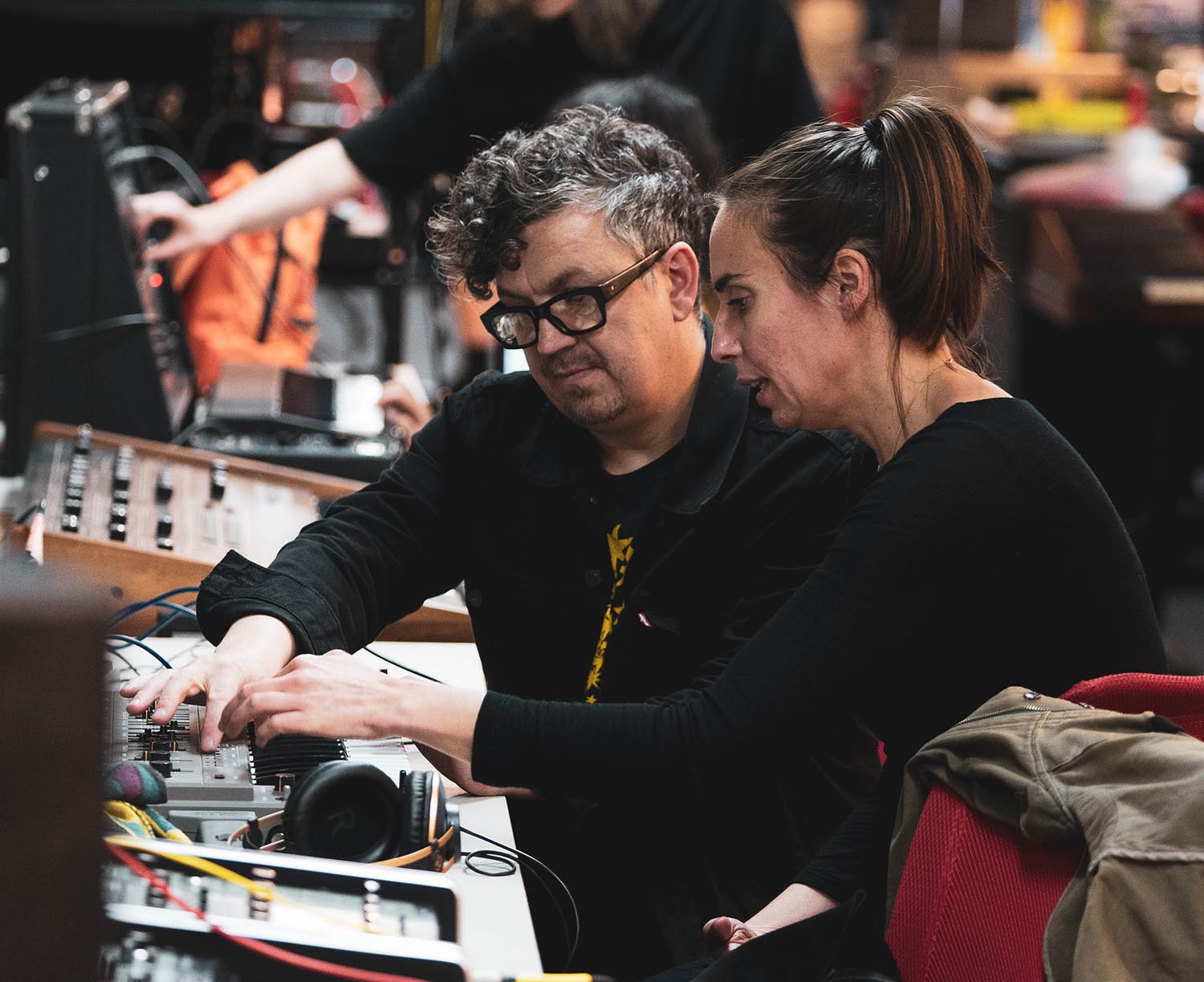 Mat Watson in the studio