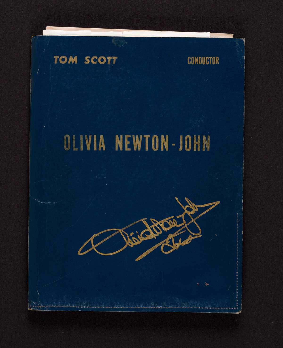 Portfolio used by Olivia Newton-John and her conductor Tom Scott during her Physical tour, 1982